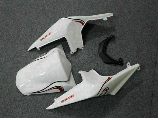 2008-2012 White Red Kawasaki EX250 Motorcycle Fairings UK Stores