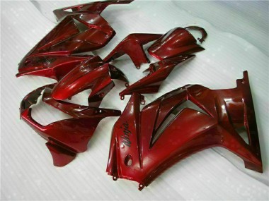 2008-2012 Maroon Red Kawasaki EX250 Motorcycle Fairings UK Stores