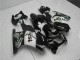 2008-2012 Glossy Black White West Kawasaki EX250 Motorcycle Fairings UK Stores
