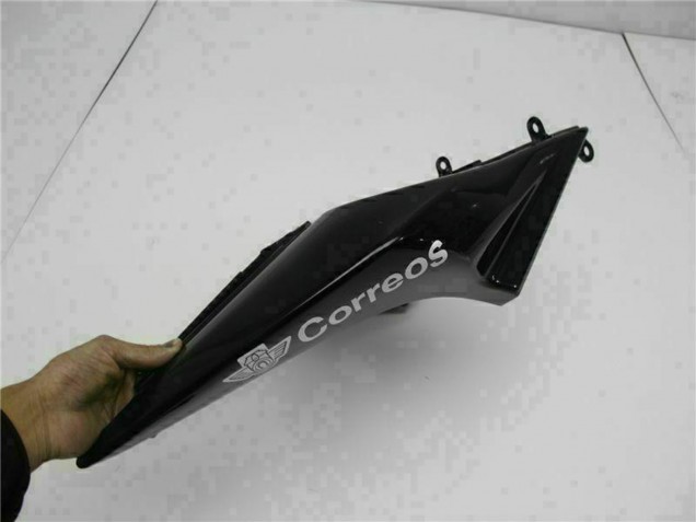 2008-2012 Glossy Black White West Kawasaki EX250 Motorcycle Fairings UK Stores