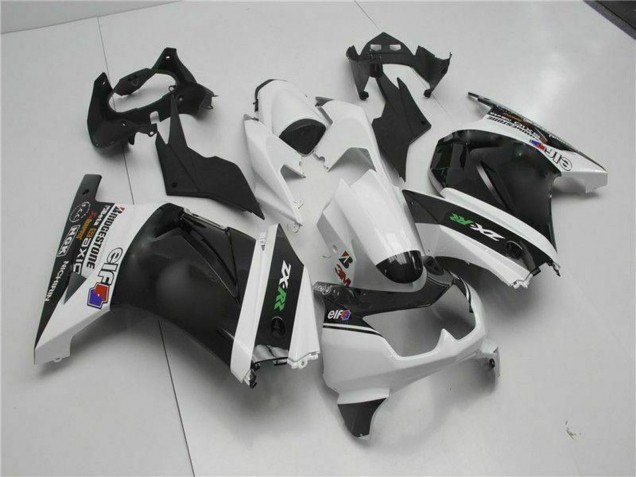 2008-2012 White Black Green Kawasaki EX250 Motorcycle Fairings UK Stores