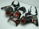 2008-2012 Glossy Black Maroon Red Kawasaki EX250 Motorcycle Fairings UK Stores