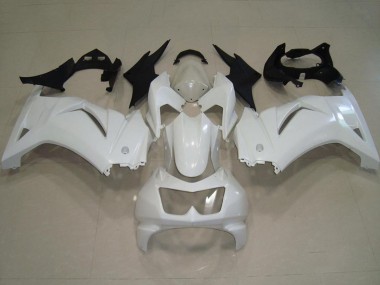 2008-2012 White Kawasaki ZX250R Motorcycle Fairings UK Stores