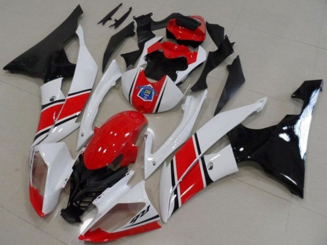 2008-2016 White Red Glossy Black Yamaha YZF R6 Motorcycle Plastics UK Stores