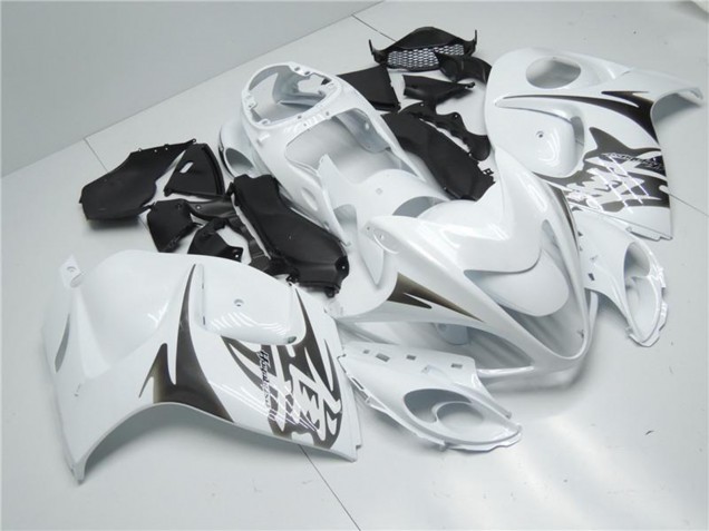 2008-2020 White Suzuki GSXR 1300 Hayabusa Motorcycle Fairings UK Stores