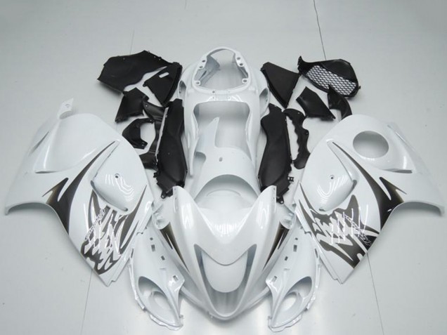 2008-2020 White Suzuki GSXR 1300 Hayabusa Motorcycle Fairings UK Stores