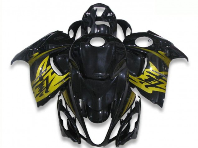 2008-2020 Glossy Black Yellow Suzuki GSXR 1300 Hayabusa Motorcycle Fairings UK Stores