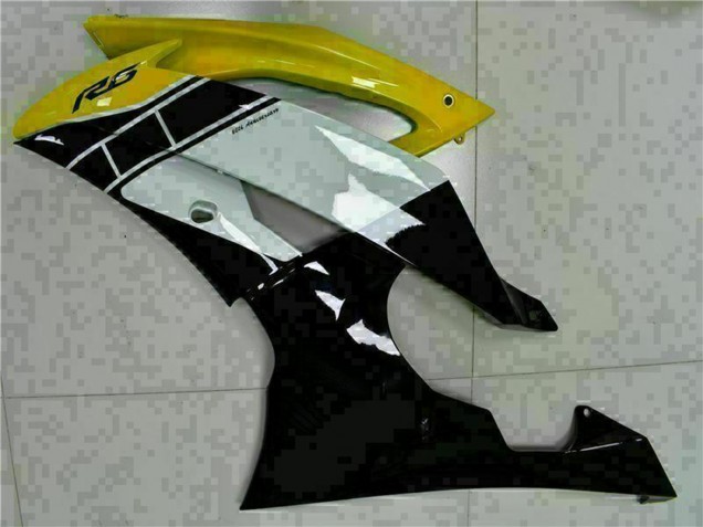 2008-2016 Yellow White Glossy Black Yamaha YZF R6 Motorcycle Fairings UK Stores