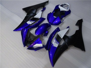 2008-2016 White Blue Matte Black Yamaha YZF R6 Motorcycle Fairings UK Stores