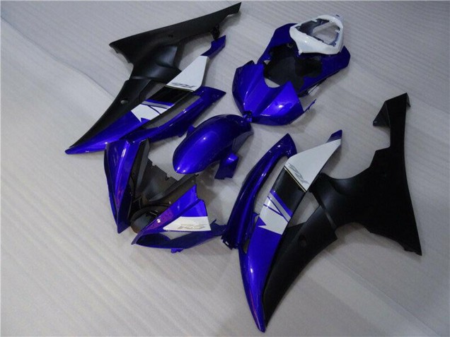 2008-2016 White Blue Matte Black Yamaha YZF R6 Motorcycle Fairings UK Stores