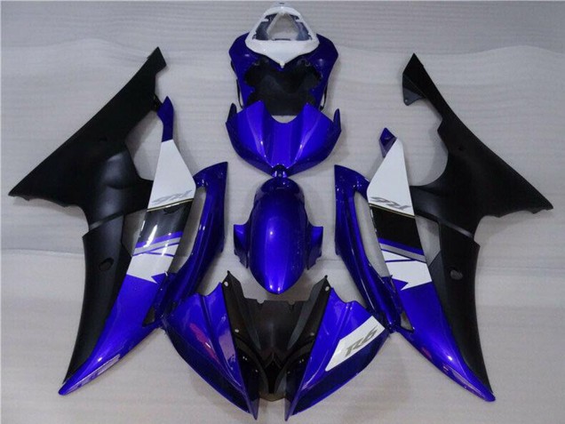 2008-2016 White Blue Matte Black Yamaha YZF R6 Motorcycle Fairings UK Stores