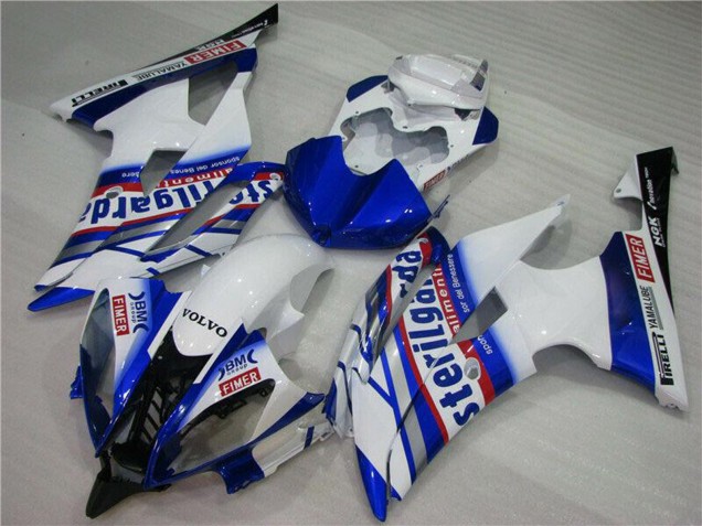 2008-2016 White Blue Red Sterilgarda Volvo Fimer Yamalube Yamaha YZF R6 Motorcycle Fairings UK Stores