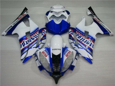 2008-2016 White Blue Red Sterilgarda Volvo Fimer Yamalube Yamaha YZF R6 Motorcycle Fairings UK Stores