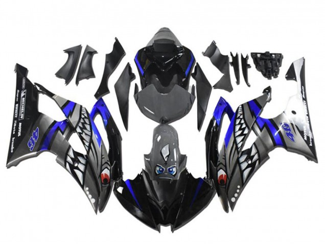2008-2016 Blue Silver Grey Shark Yamaha YZF R6 Motorcycle Fairings UK Stores