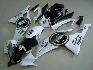 2008-2016 White Glossy Black Lucky Strike Motul Michelin 34 Yamaha YZF R6 Motorcycle Fairings UK Stores