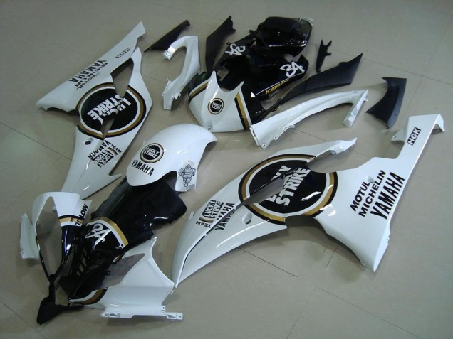 2008-2016 White Glossy Black Lucky Strike Motul Michelin 34 Yamaha YZF R6 Motorcycle Fairings UK Stores