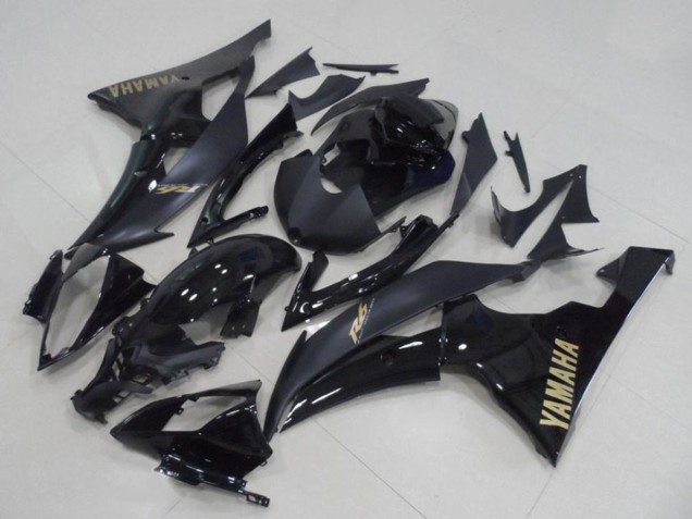 2008-2016 Glossy Black Matte Black Gold Decals Yamaha YZF R6 Motorcycle Fairings UK Stores