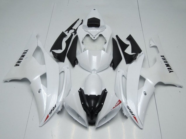 2008-2016 Glossy White Yamaha YZF R6 Motorcycle Fairings UK Stores