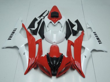 2008-2016 White Red Yamaha YZF R6 Motorcycle Fairings UK Stores