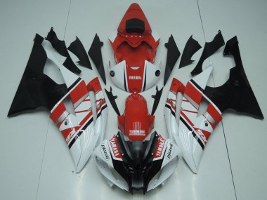 2008-2016 White Red Black Yamaha YZF R6 Motorcycle Fairing UK Stores