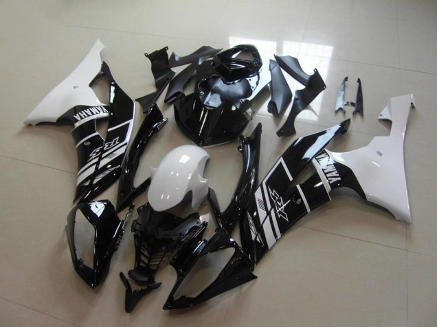 2008-2016 White Glossy Black Yamaha YZF R6 Motorcycle Fairing UK Stores