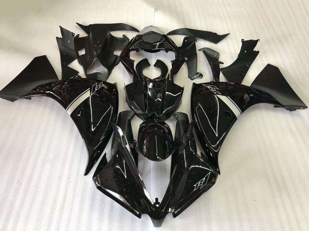 2009-2011 Glossy Black Yamaha YZF R1 Motorcycle Fairings UK Stores