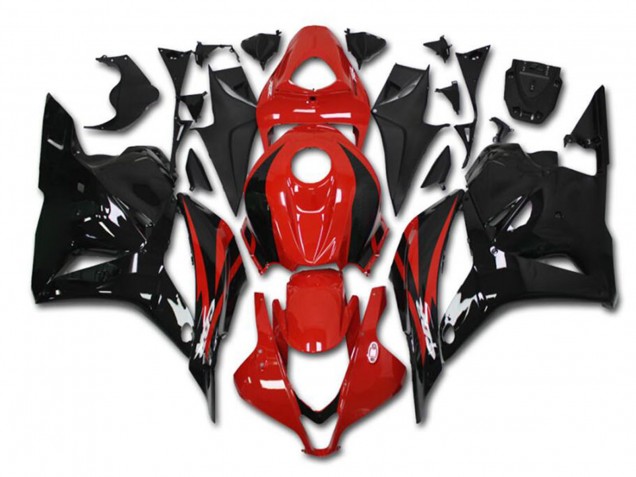 2009-2012 Red Glossy Black Honda CBR600RR Motorcycle Fairing Kits UK Stores