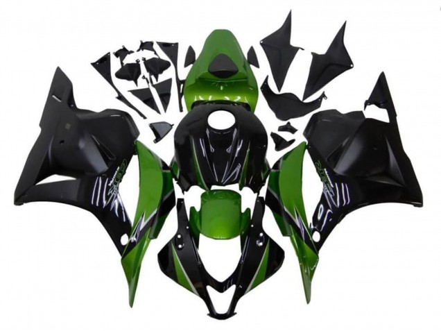 2009-2012 Black Green Honda CBR600RR Motorcycle Fairings UK Stores