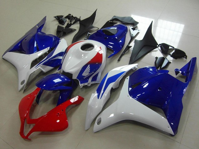 2009-2012 White Red Blue Honda CBR600RR Motorcycle Fairing UK Stores