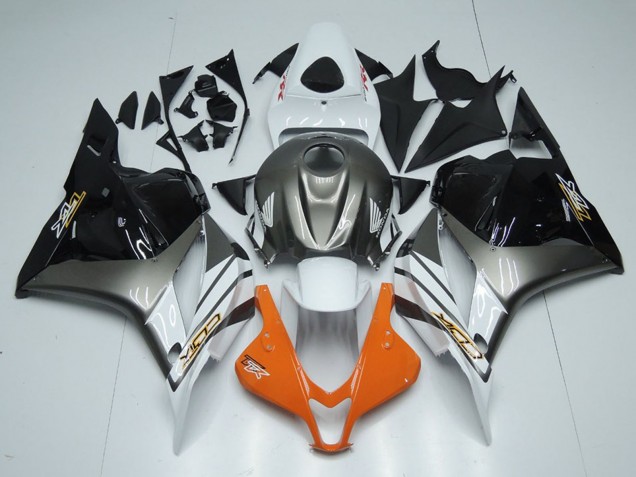 2009-2012 White Silver Orange Glossy Black Honda CBR600RR Motorcycle Fairings UK Stores
