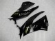 2009-2012 Glossy Black Gold Ninja Kawasaki ZX6R Motorcycle Fairings UK Stores