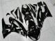 2009-2012 Glossy Black White Ninja Kawasaki ZX6R Motorcycle Fairings UK Stores