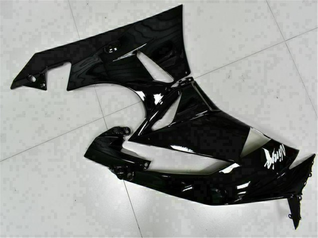 2009-2012 Glossy Black White Ninja Kawasaki ZX6R Motorcycle Fairings UK Stores
