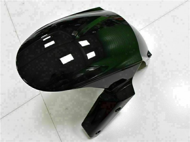 2009-2012 Glossy Black White Ninja Kawasaki ZX6R Motorcycle Fairings UK Stores
