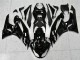 2009-2012 Glossy Black White Ninja Kawasaki ZX6R Motorcycle Fairings UK Stores