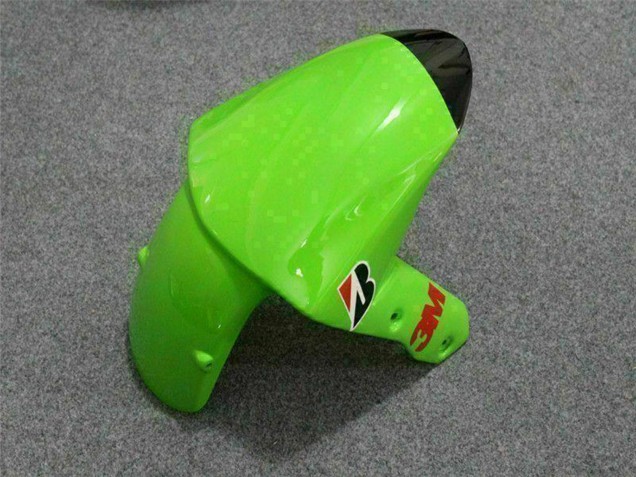 2009-2012 Green Glossy Black Elf Touch4 Bridgestone Kawasaki ZX6R Motorcycle Fairings UK Stores