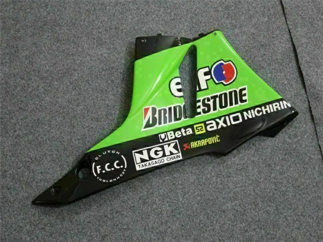 2009-2012 Green Glossy Black Elf Touch4 Bridgestone Kawasaki ZX6R Motorcycle Fairings UK Stores