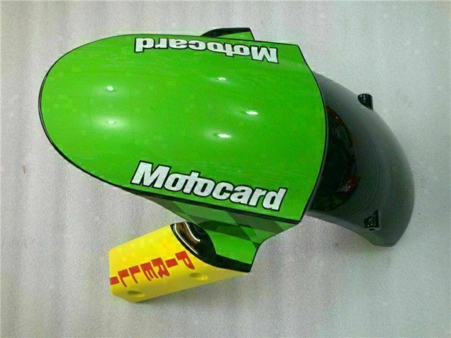 2009-2012 Green White Red Black Blue Motocard Kawasaki ZX6R Motorcycle Fairings UK Stores