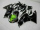 2009-2012 Glossy Black Green Kawasaki ZX6R Motorcycle Fairings UK Stores