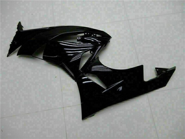 2009-2012 Glossy Black Green Kawasaki ZX6R Motorcycle Fairings UK Stores