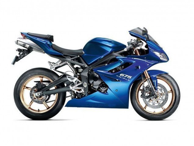 2009-2012 Blue Triumph Daytona 675 Triple Motorcycle Fairings UK Stores