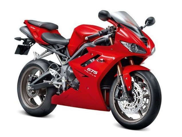 2009-2012 Red Triumph Daytona 675 Triple Motorcycle Fairing UK Stores
