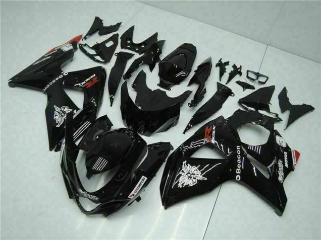 2009-2016 Glossy Black Red Beacon Motul Suzuki GSXR 1000 Motorcycle Fairings UK Stores