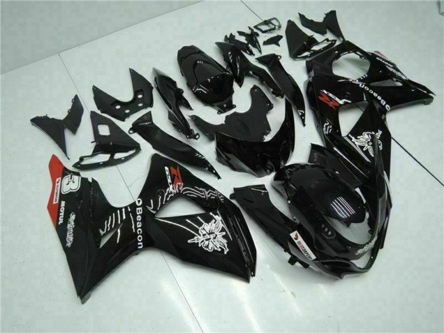 2009-2016 Glossy Black Red Beacon Motul Suzuki GSXR 1000 Motorcycle Fairings UK Stores
