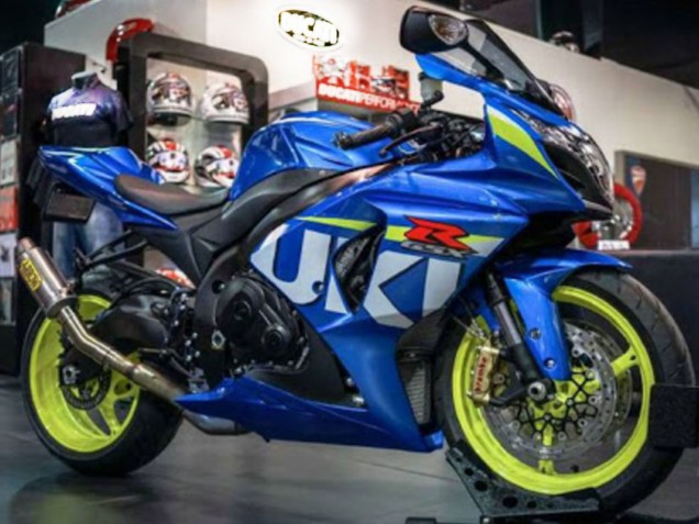 2009-2016 Blue Green White Suzuki GSXR 1000 Motorcycle Fairing UK Stores