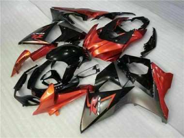 2009-2016 Orange Glossy Black Suzuki GSXR 1000 Motorcycle Fairings UK Stores