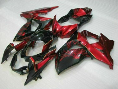 2009-2016 Red Glossy Black Suzuki GSXR 1000 Motorcycle Fairings UK Stores