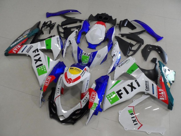 2009-2016 White Blue Green Yellow Red Fixi Suzuki GSXR 1000 Motorcycle Fairings UK Stores