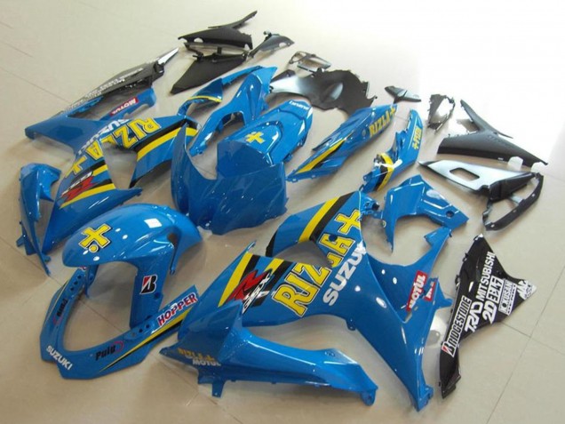 2009-2016 Blue Yellow Rizla Hopper Motul Suzuki GSXR 1000 Motorcycle Fairings UK Stores