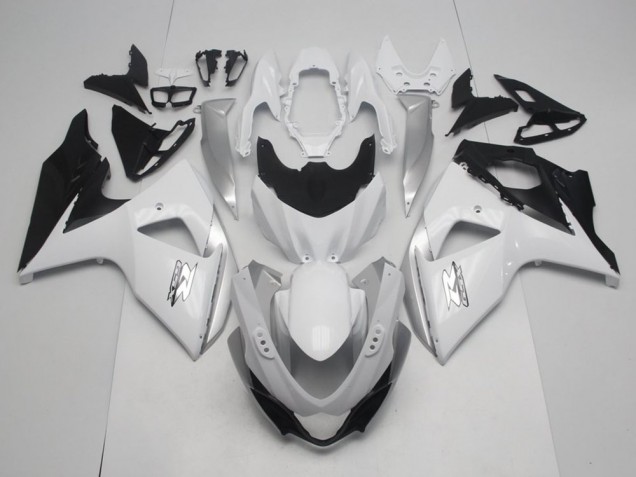 2009-2016 White Black OEM Style Suzuki GSXR 1000 Motorcycle Fairings UK Stores